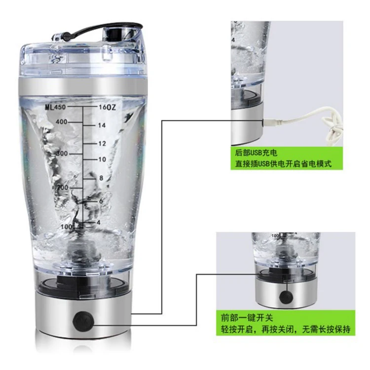 Buy Wholesale China 22oz Battery Plastic Protein Shaker For Vortex