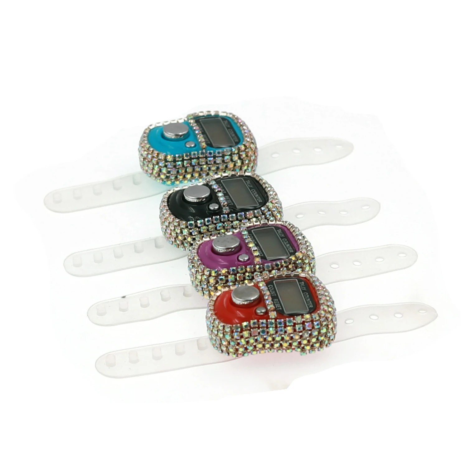 Силиконовое кольцо на палец с бриллиантом Tasbeeh электронный мусульманский