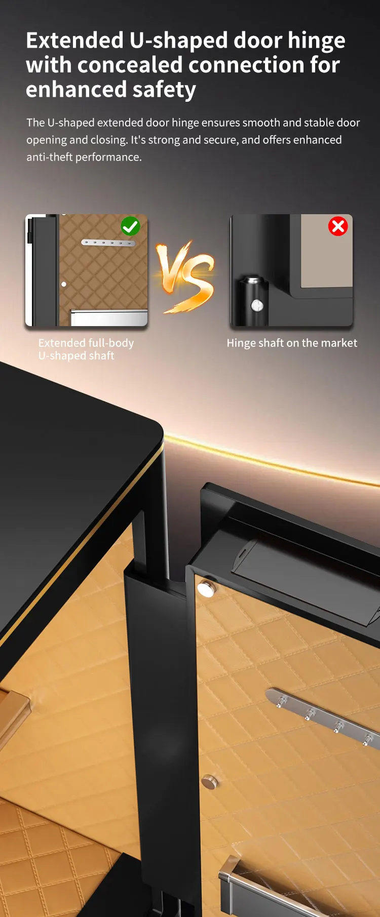 CEQSAFE Anti-Theft Safe Storage Box Safe Mechanical Lock Scale Password for Home Commercial Hotel Use Dedicated Safe details