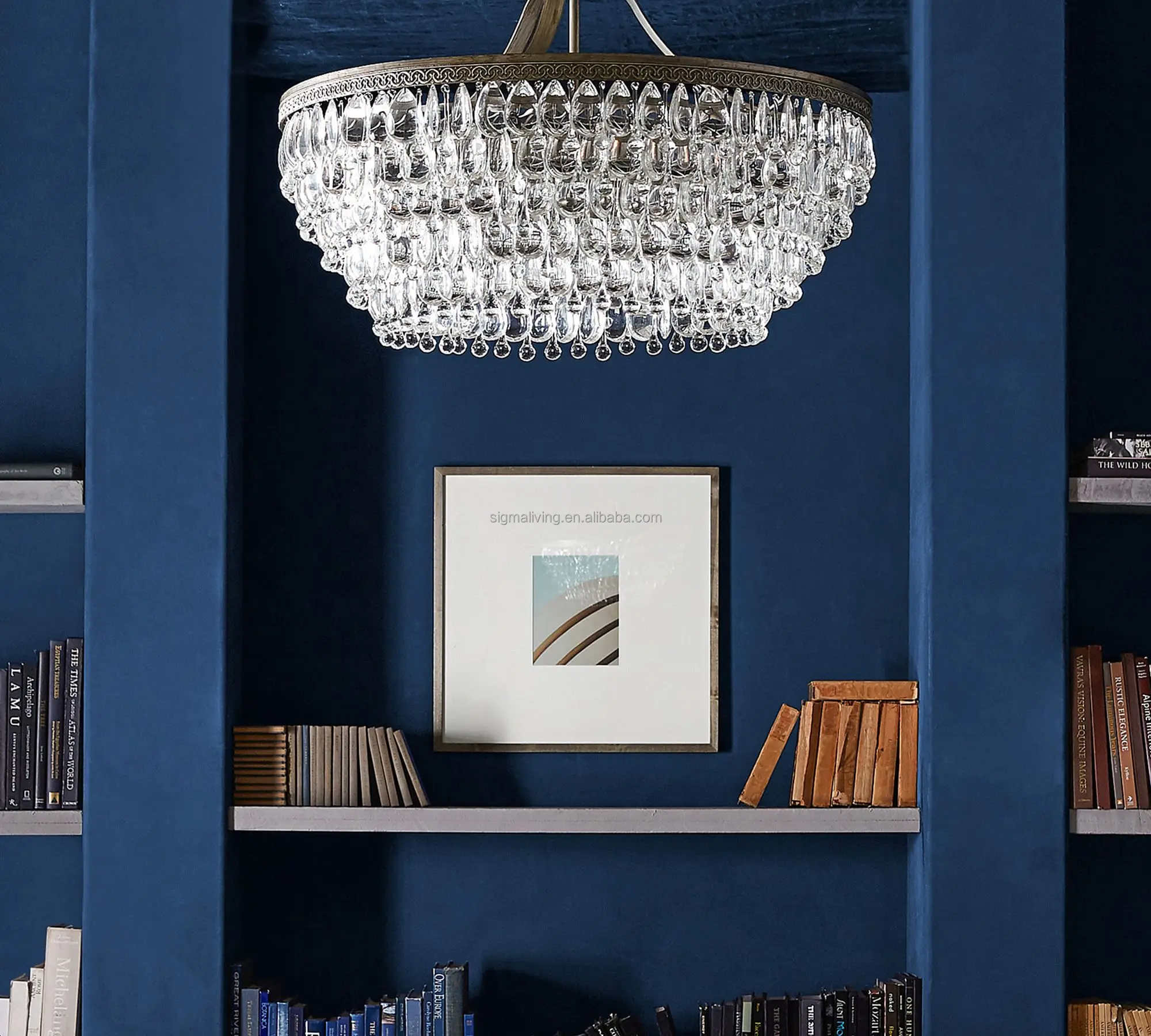 light luxury crystal chandelier round chandelier