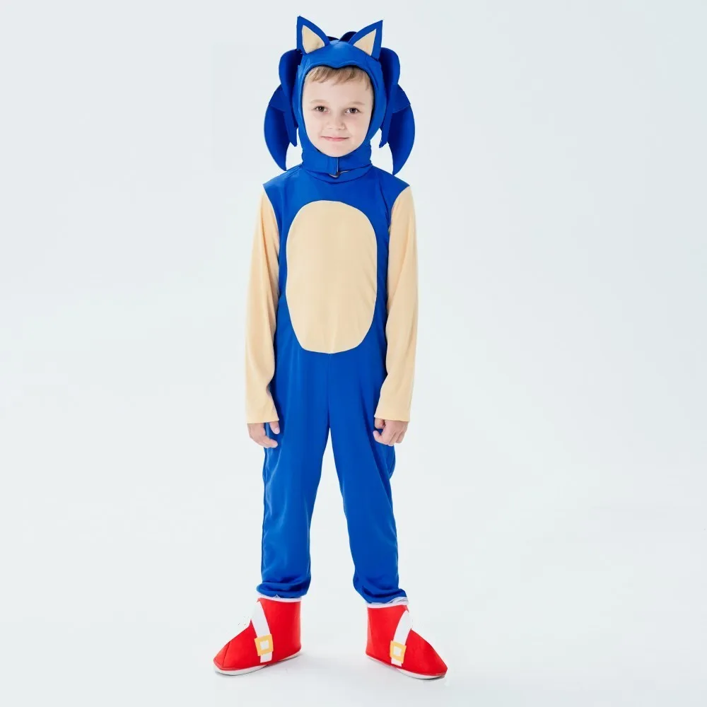 Sonic Childs Speedy Blue Heroic Video Game Character Faster Trick Or  Treater Kids Halloween Carnival Costume Cosplay - AliExpress