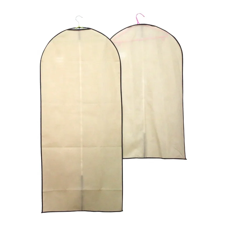 Suit Cover with Zipper Nonwoven Garment Bag 60x90cm 60x137cm Clothes Bag Suit Cover Clothes Storage Bag