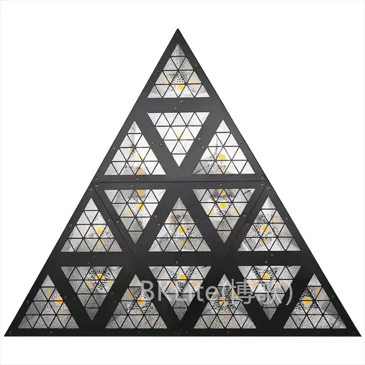16x30W Golden Triangle Retro Matrix LED Stage Lights DJ Disco Background Light for Stunning Stage Effect
