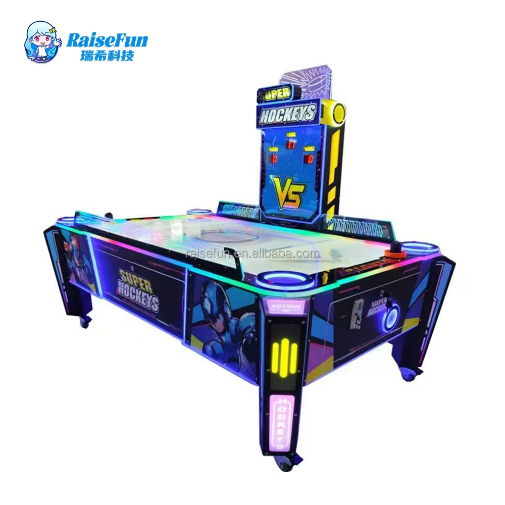 Indoor Coin Operated Multiplayer Air Hockey Table  Arcade Game Air Hockey Game With Automatic Serving Feature for Sale