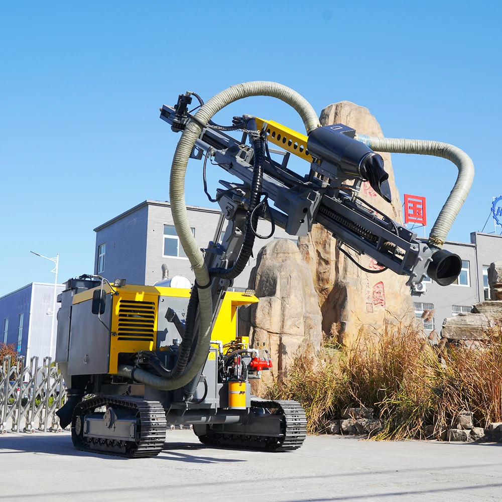 Crawler Mine Surface air Compressor Dth Drill Blast Rock Stone Hole Mine Drilling Rig Machine