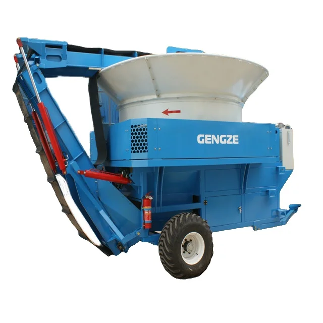 Large Scale Hay Bale Rotary Fly Hammer Tub Grinder Straw Chaff Chopper Rice Straw Cutter Tub Grinder