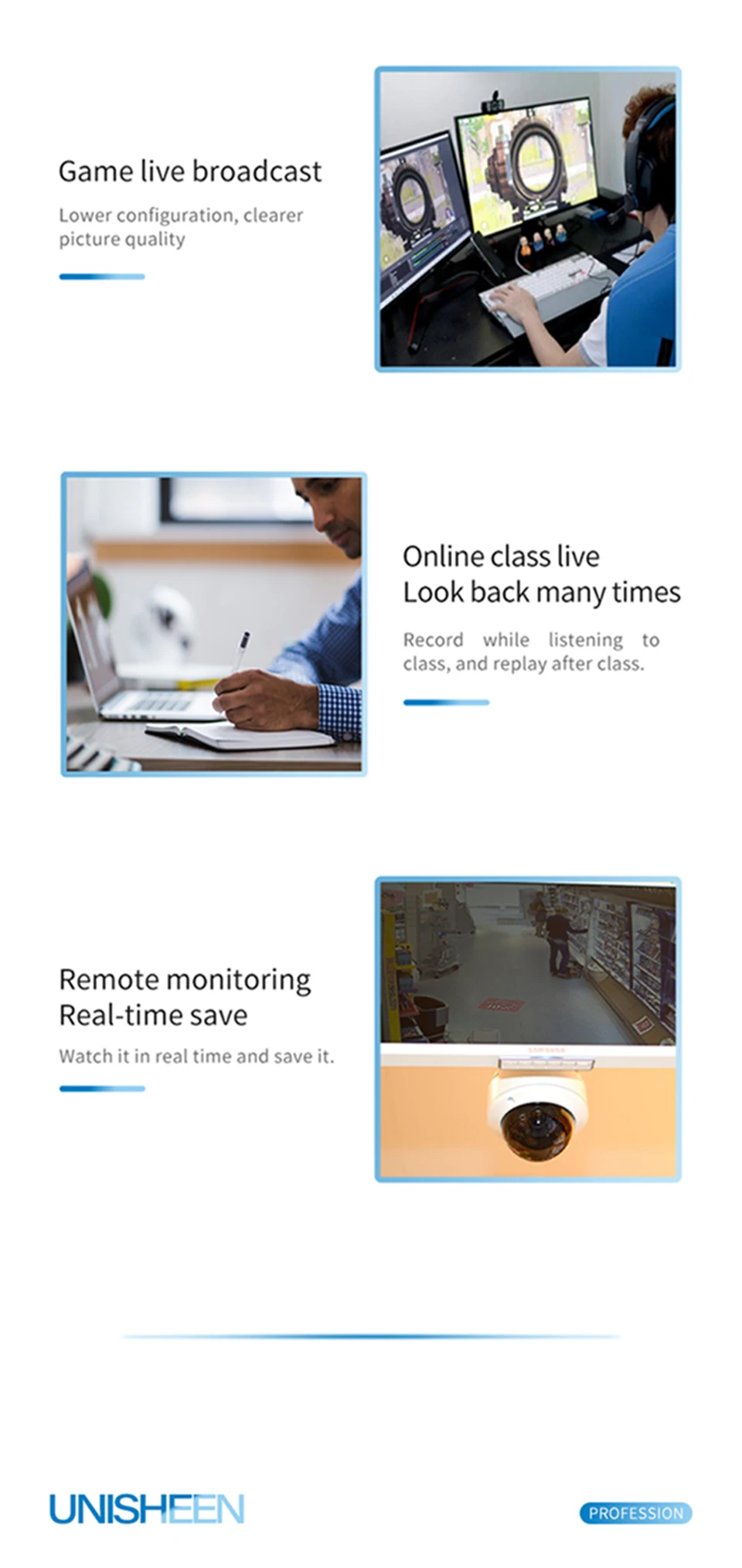 Unisheen Uc3540h Game 1080p60 Vmix Obs Streaming Win10 Linux 4 Channel Hdmi Video Capture Card