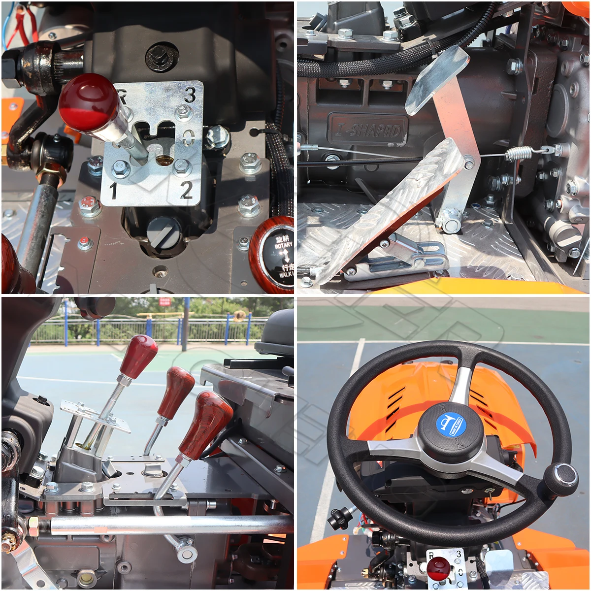 product kather agricultural machinery diesel engine ride on cultivator microtrator 9hp 13hp 15hp mini motoculteur 4wd ride on tiller-8