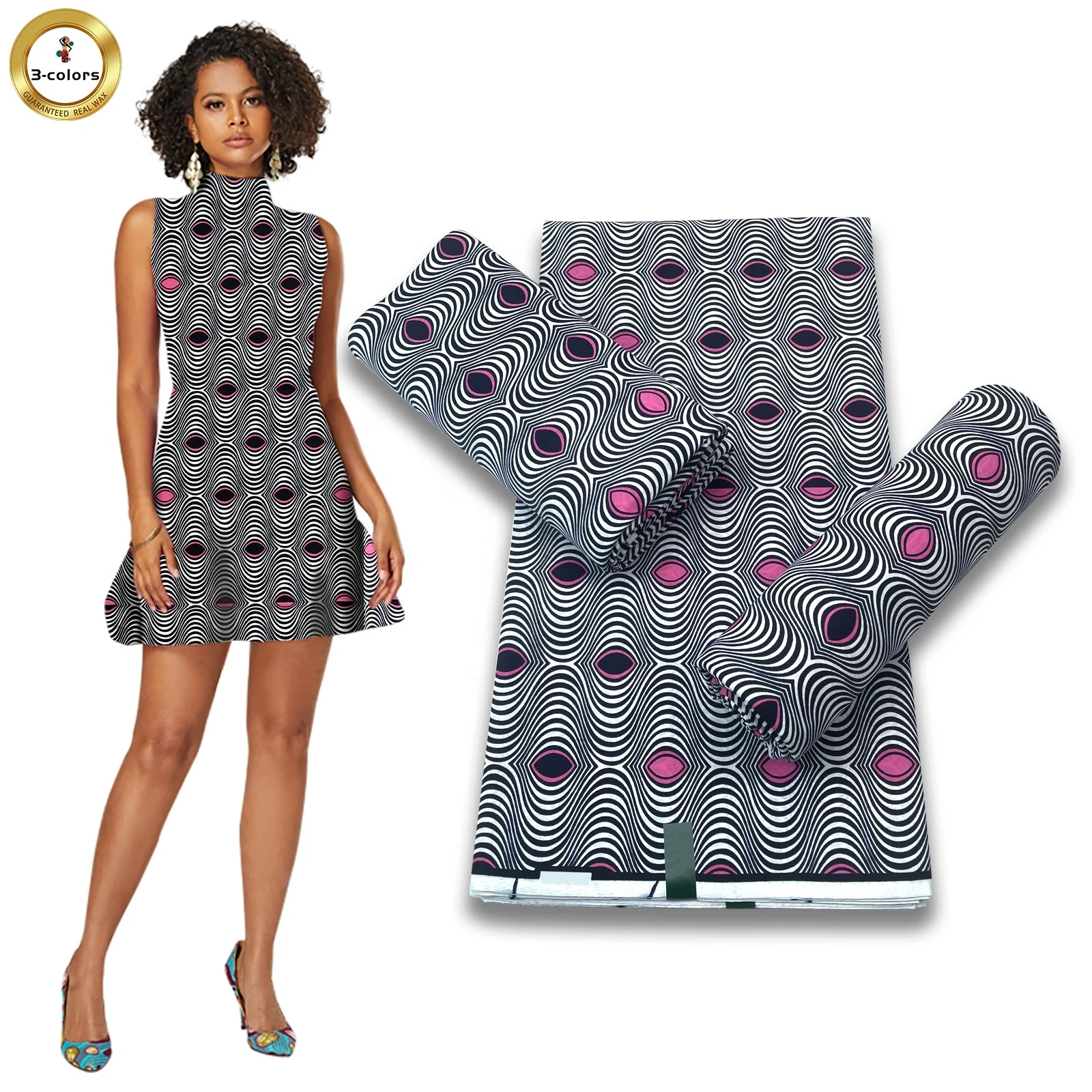 Африканские хлопковые бордовые анкарские ткани восковые принты настоящие красочные