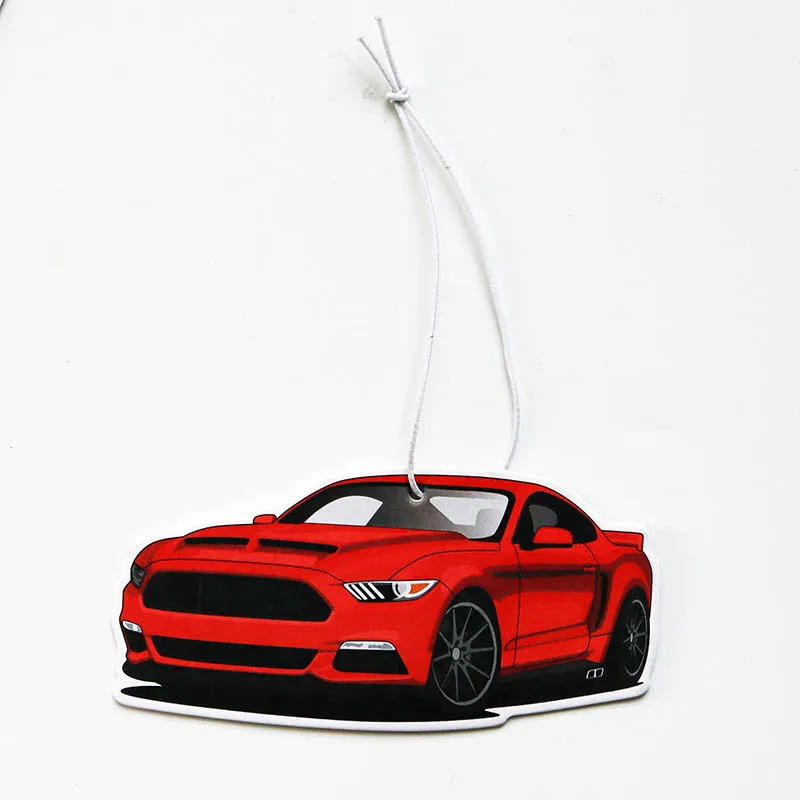 Customized Design Car Shape  Hanging Air Freshener Custom Paper Car Air Freshener