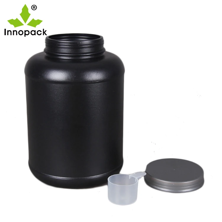 HDPE Wide Mouth 3 Liter Plastic Jar/Bottle/Container for Protein Powder