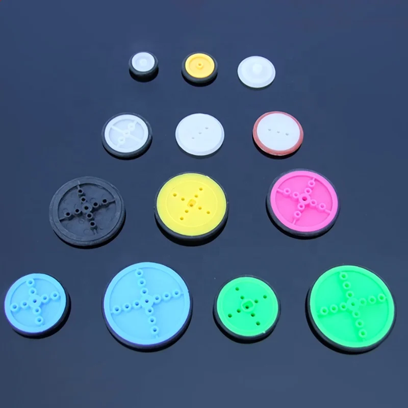 Technology Handmade Multi-model Small Rubber Wheel DIY Model Belt Pulley Car Tires Toy Wheel