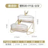 Reindeer-shaped 2-layer plastic fruit tray (PVC lid)