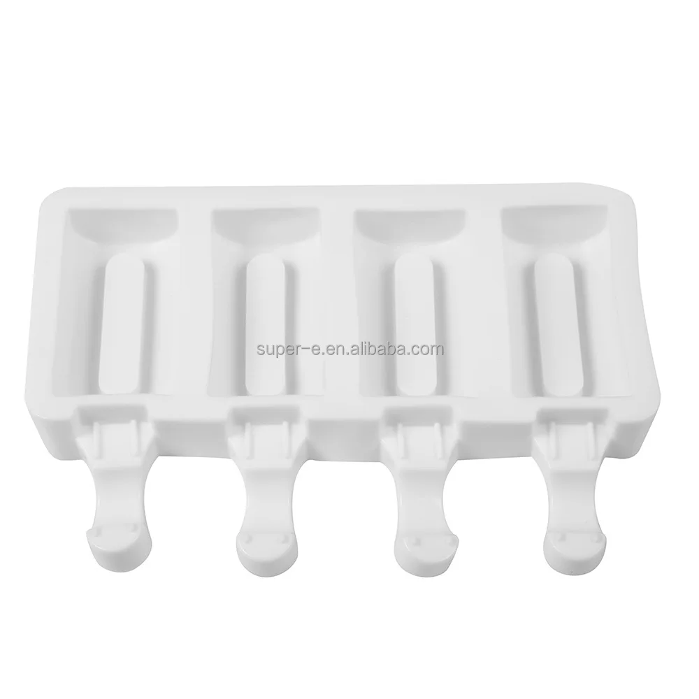 4 Cavity Food Grade Standard Cylinder Shape Silicone Ice Cream Mold Homemade Popsicle Mold Buy