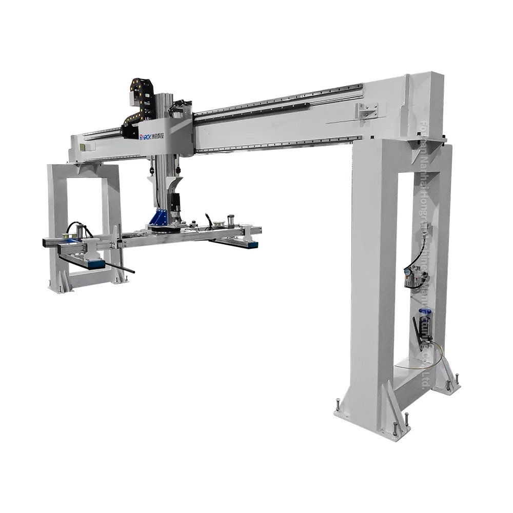Hongrui Two-position Automatic Gantry Manufacturing Machine for Woodworking Industry