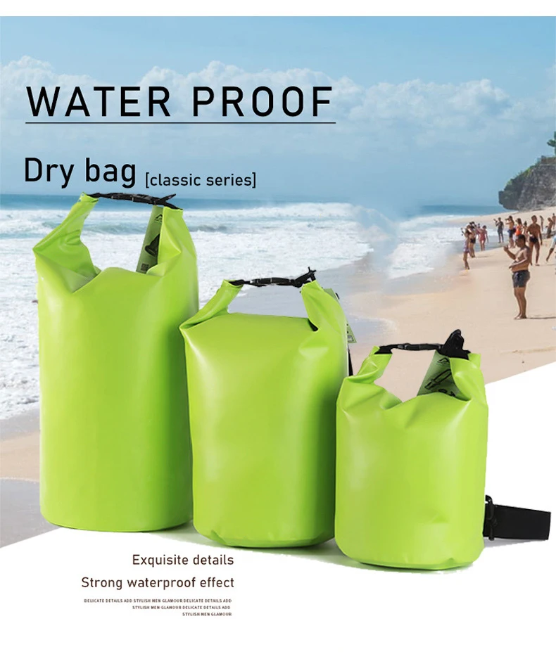 Custom Color /logo Pvc Waterproof Dry Bag Waterproof Lightweight Dry Bags 10l 15l 20l Outdoor