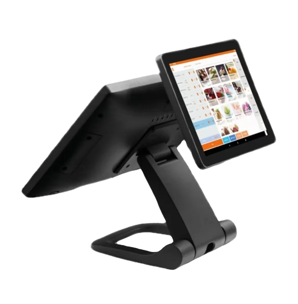 280F Aluminium Alloy POS System Machine 15.6 Inch Touch Main Screen LED8/VFD220/9.7'' 2nd Display for Checkout-133095