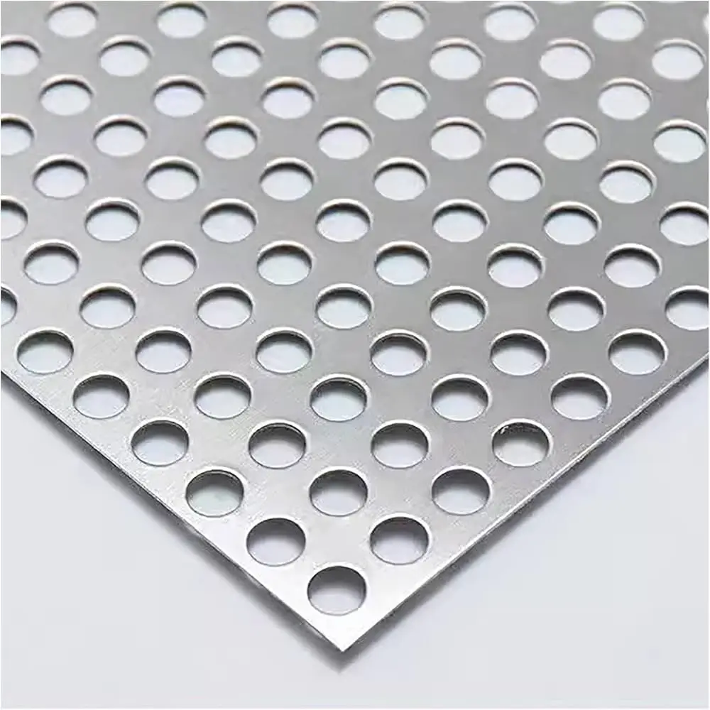 Perforated Wire Mesh Walkway Punching Metal Mesh Round Hole Mesh