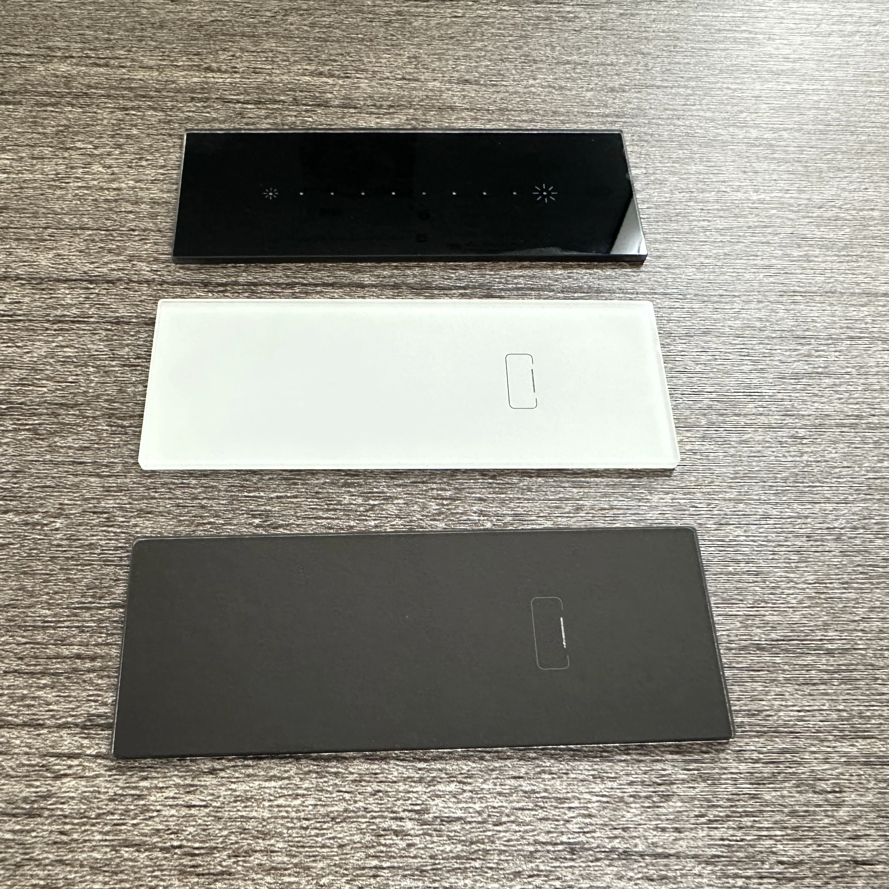 Custom Light Switch Tinting Tempered Glass Cover for 1 Gang 2 Gang 3 Gang Light Touch Smart Switch Panel