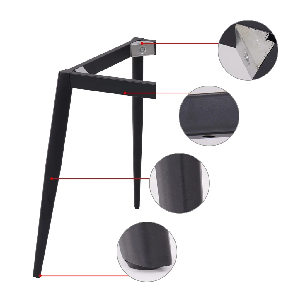 Quality Aluminum Frame Table Leg Production Line OEM Cheap Low Factory Price Carbon Steel Furniture Metal Table Removable Legs