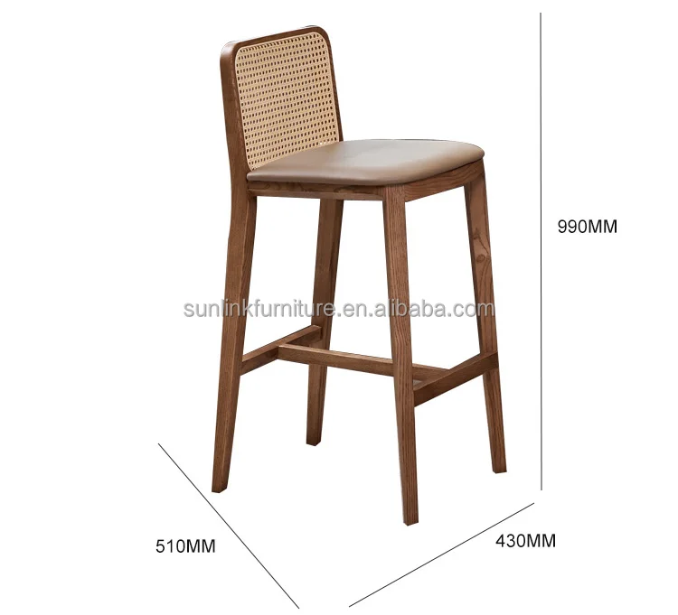 Sunlink Rattan Bar Stools Hotel Dining Are Wooden Nordic New Classic