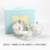 [Sunny Day-Wide-Mouth Mug] 1 coffee pot, 2 cups, 2 saucers, 2 rose-pa0