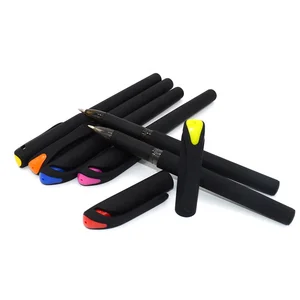 Big Clip Plastic Gel Pen Rubberized Soft Matte  Business Promotion and Advertising Gel Ink Pens