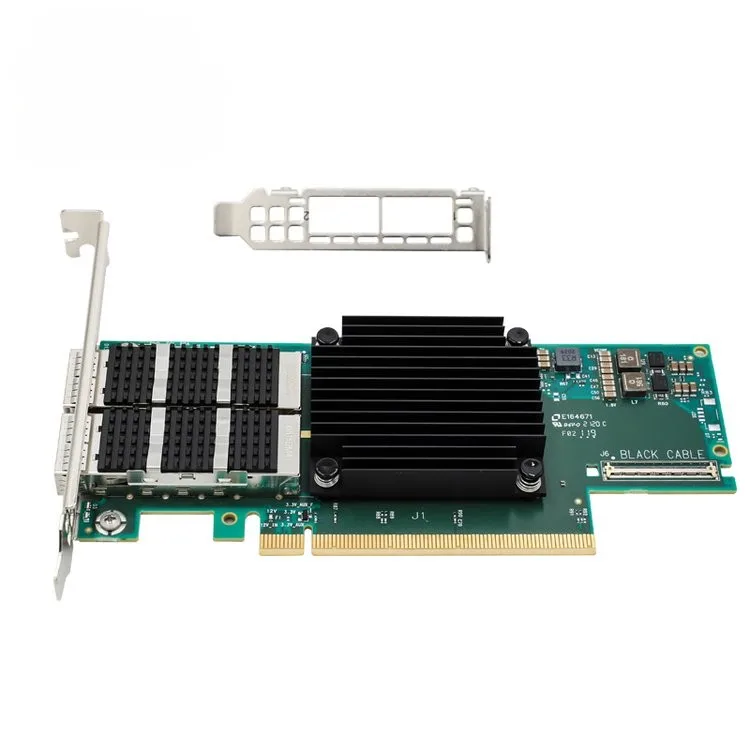 Mellanox MCX653106A-HDAT-SP 200GbE Dual-port SFP56 PCIe 3.0/4.0 x16 Network Interface Card for Data Center Servers