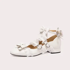 High Quality Multi-Layered Bow Ballet Style Shoes for Spring Autumn Little Girl Shows Fashion Products Elegant Cute