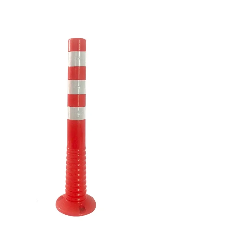 Flexible PE/TPU Reflective Parking Lot Barrier Post Bollard Removable Crash Delineator Warning Made of Plastic manufacture
