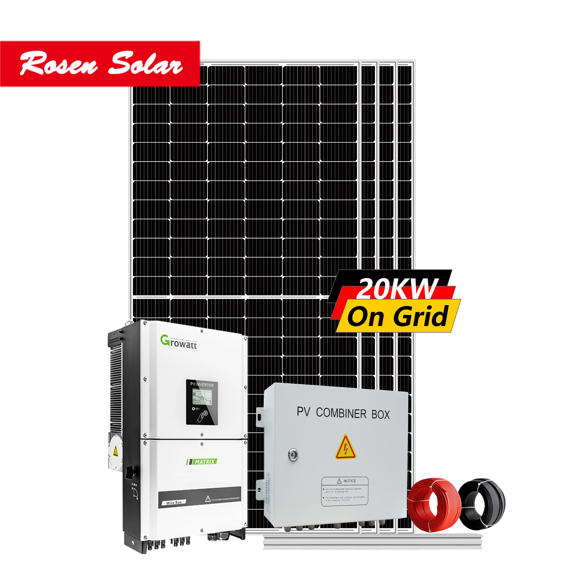 Installation Solar systems 10kw 15kw 20kw 30kw pv cables Solar Energy System