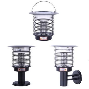 Electric Indoor Outdoor Mosquito Trap LED Solar Power Garden Mosquito Fly Killer Lamp Mosquito Catcher Zapper