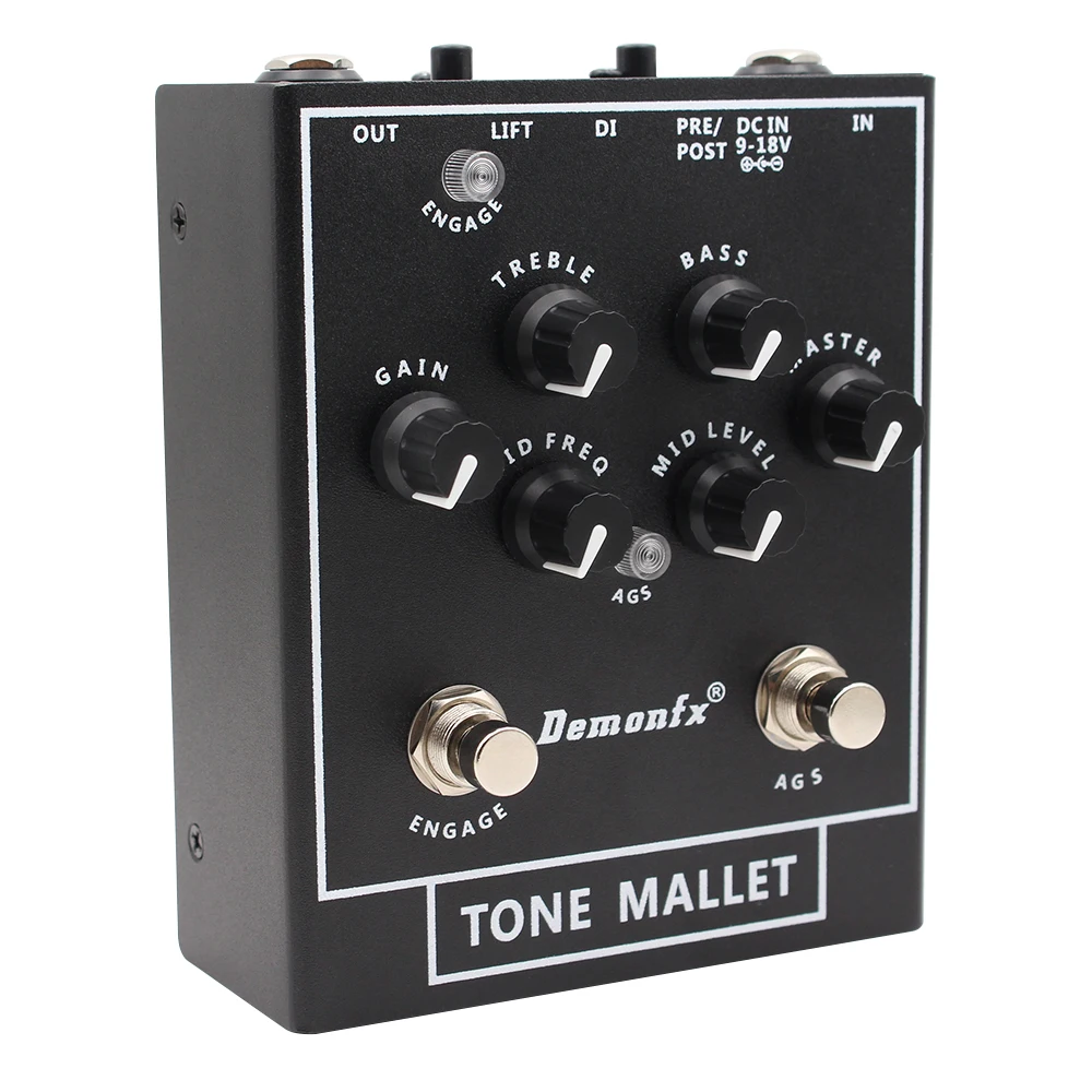 the box clean bass boosted ART CLEANBoxPro 2-channel Balanced / Unbalanced Level Converter Demonfx Tone Mallet Bass Preamp