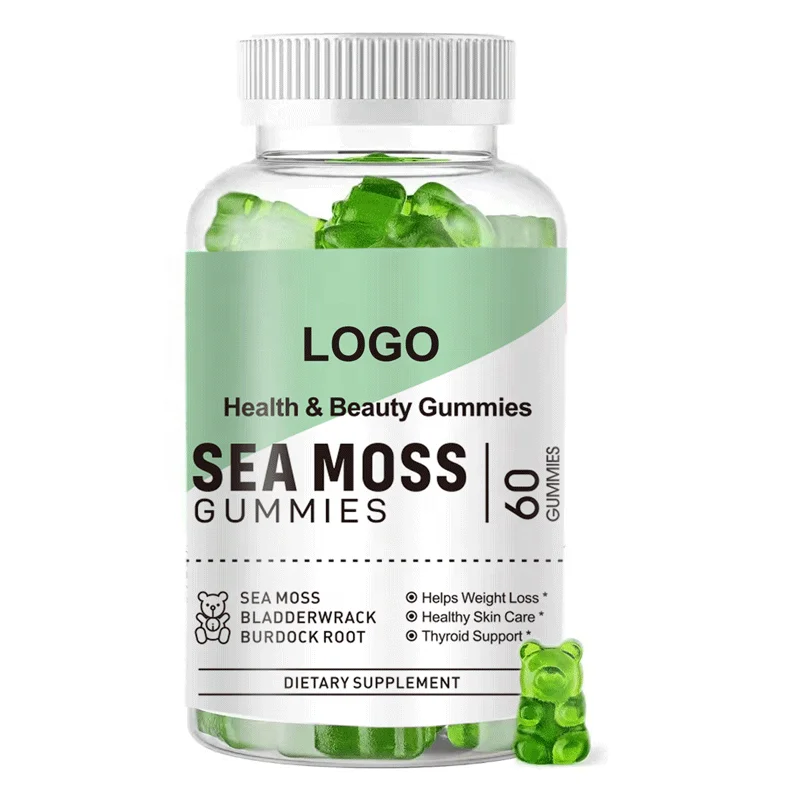 Sea Moss Gummies Strawberry Flavoured Sea Moss Gummies Private Label ...