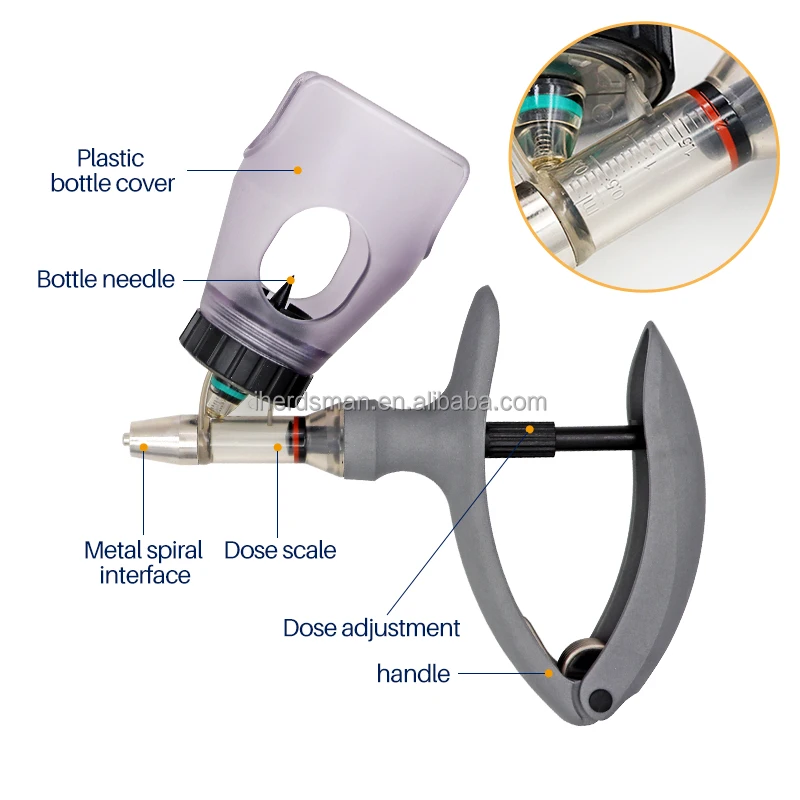 2cc Injection Gun 2ml Veterinary Syringe - Automatic Diagnosis Injection Gun