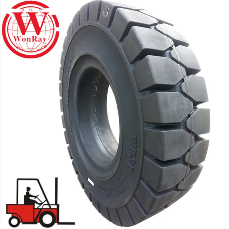 フォークリフト用ソリッドタイヤ 耐久性 実心825-15 産業用ソリッドフォークリフトタイヤ 825-15 8.25-15 リム付き 6.50