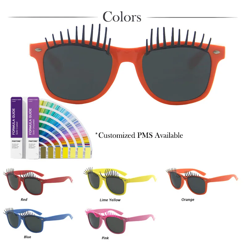 Grohandel benutzer definierte Logo falsche Wimpern lustige Persnlichkeit  lustige Brille Mnner Mnner Party Sonnenbrille