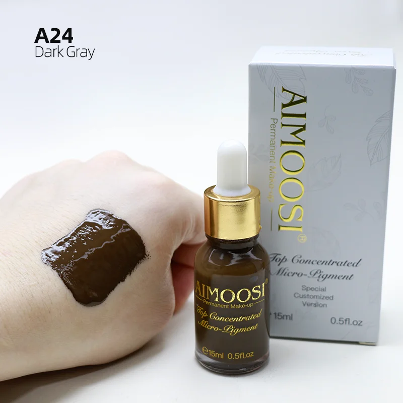 Aimoosi органический Перманентный пигмент для микроблейдинг бровей, губ, татуировка, чернила, легко окрашивание, может предложить oem, дизайн логотипа, органический