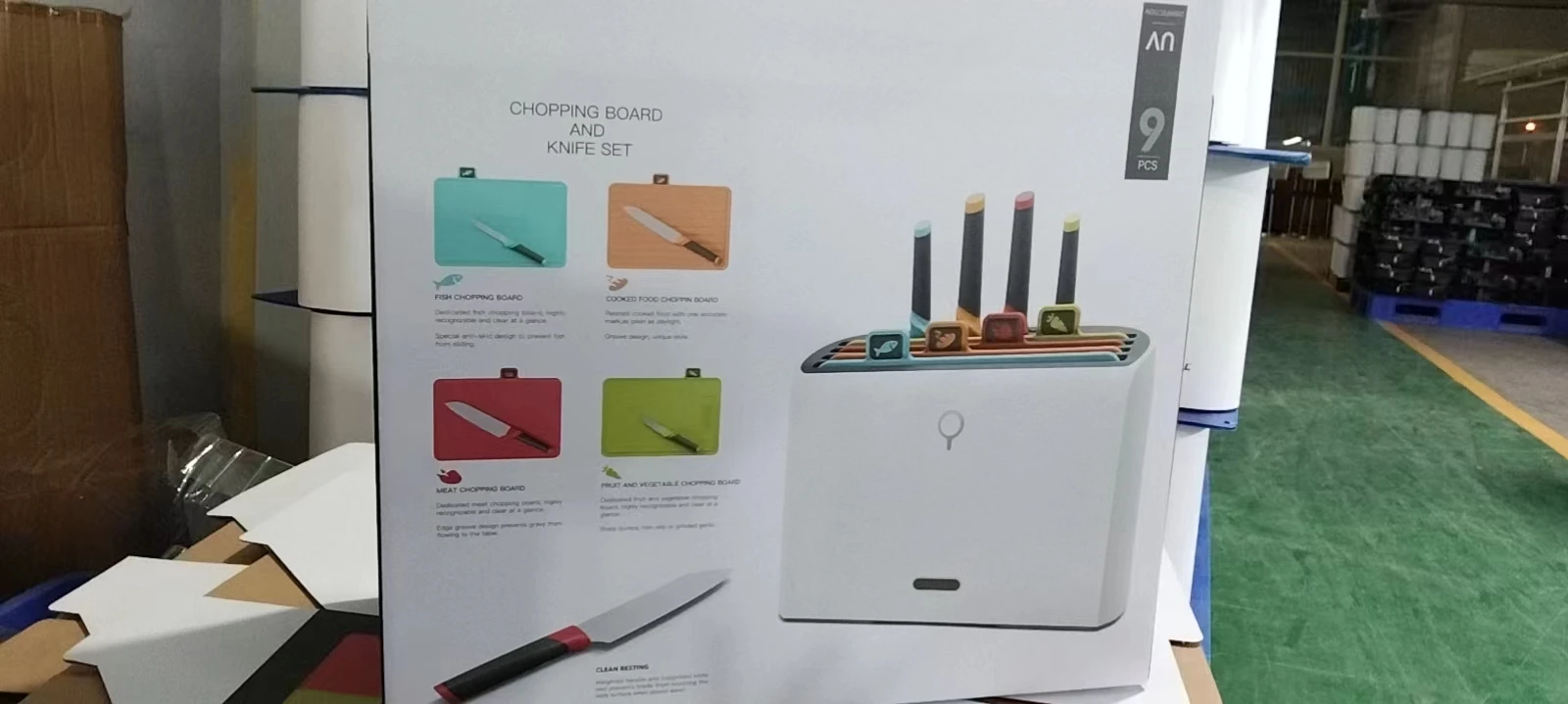 Modern Innovations Smart Cutting Boards And Knife Set Self Cleaning