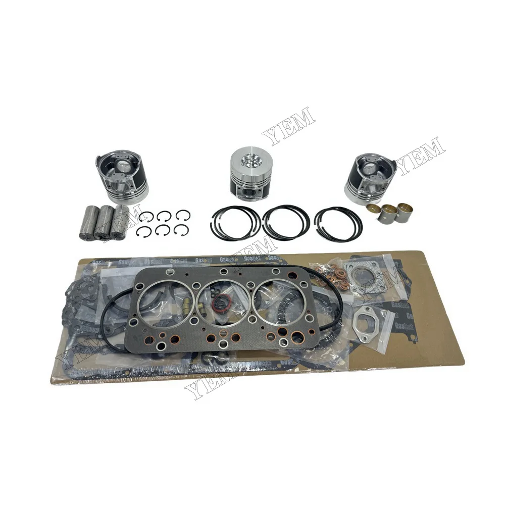 D3200 Overhaul Kit With Piston Rings Full Gasket Sets Fits for Kubota Replacement Standard Size Engine Parts 5