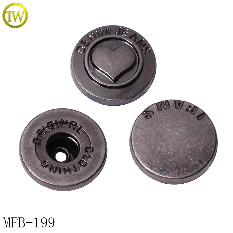 Customize Logo Metal Press Snap Button • Snap Fastener Supplies