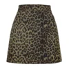 Leopard print dark green
