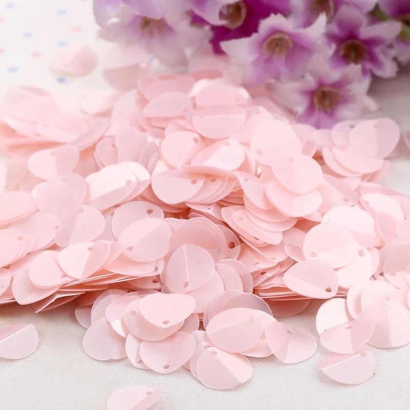 12 мм круглые сгибающиеся пайетки из ПВХ с одним отверстием