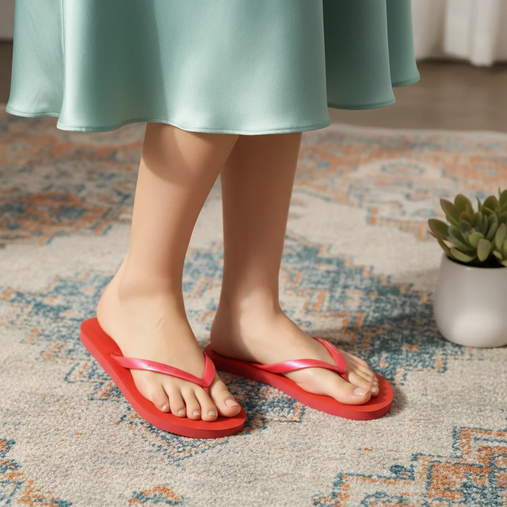 Hot Selling Flip Flop Ladies  Summer Popular Flat Slipper Women Leisure Solid Durable Shoes