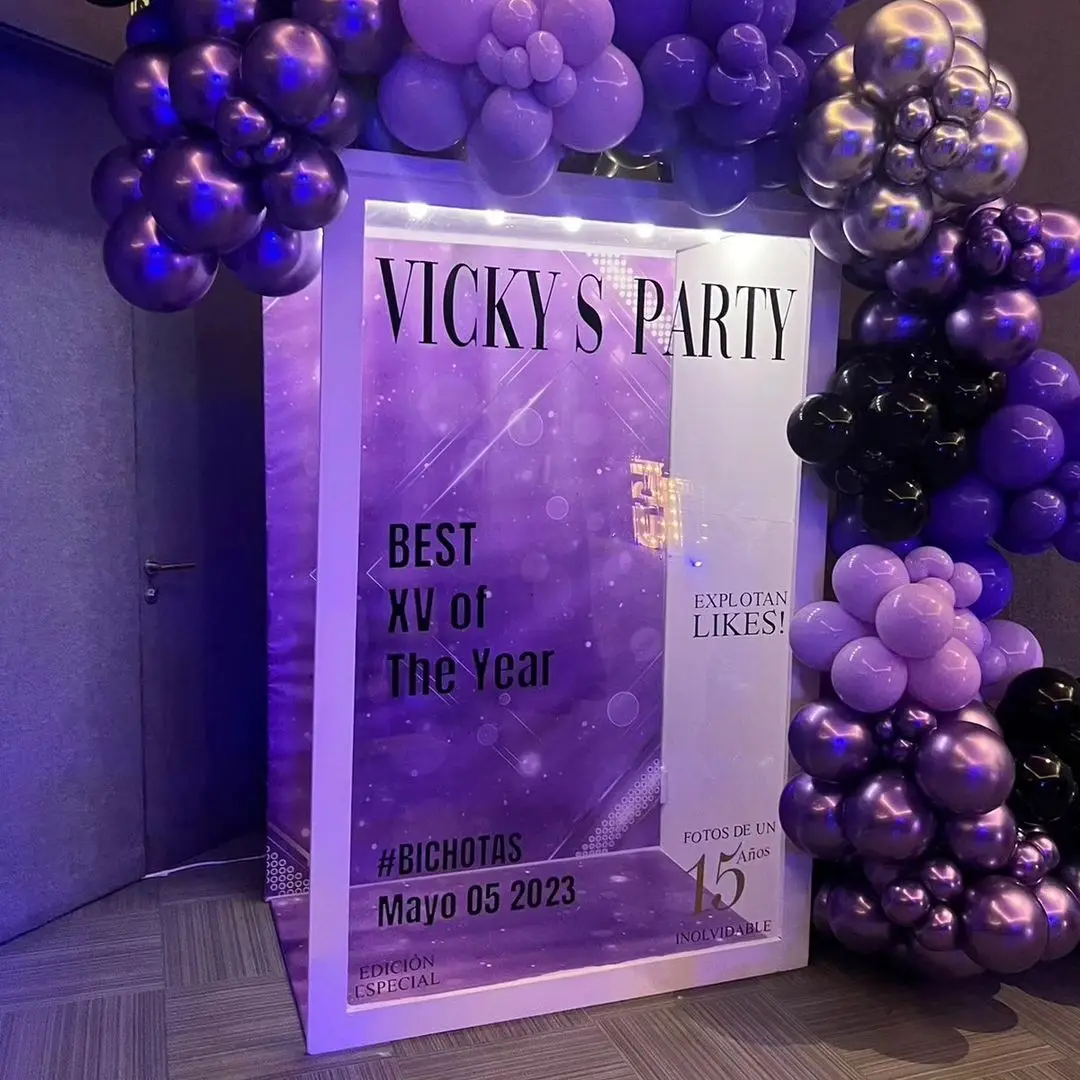 Custom Weddings Photography Background Pvc Magazine Photo Booth Box