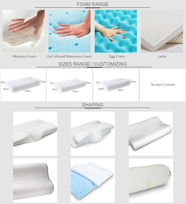 Bamboo Pillows For Sleeping Memory Foam Pillow Orthopedic Chinese