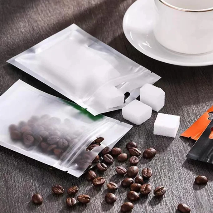 Mylar Bag Smell Proof Resealable 3 Side Seal Aluminum Foil Flat Zipper