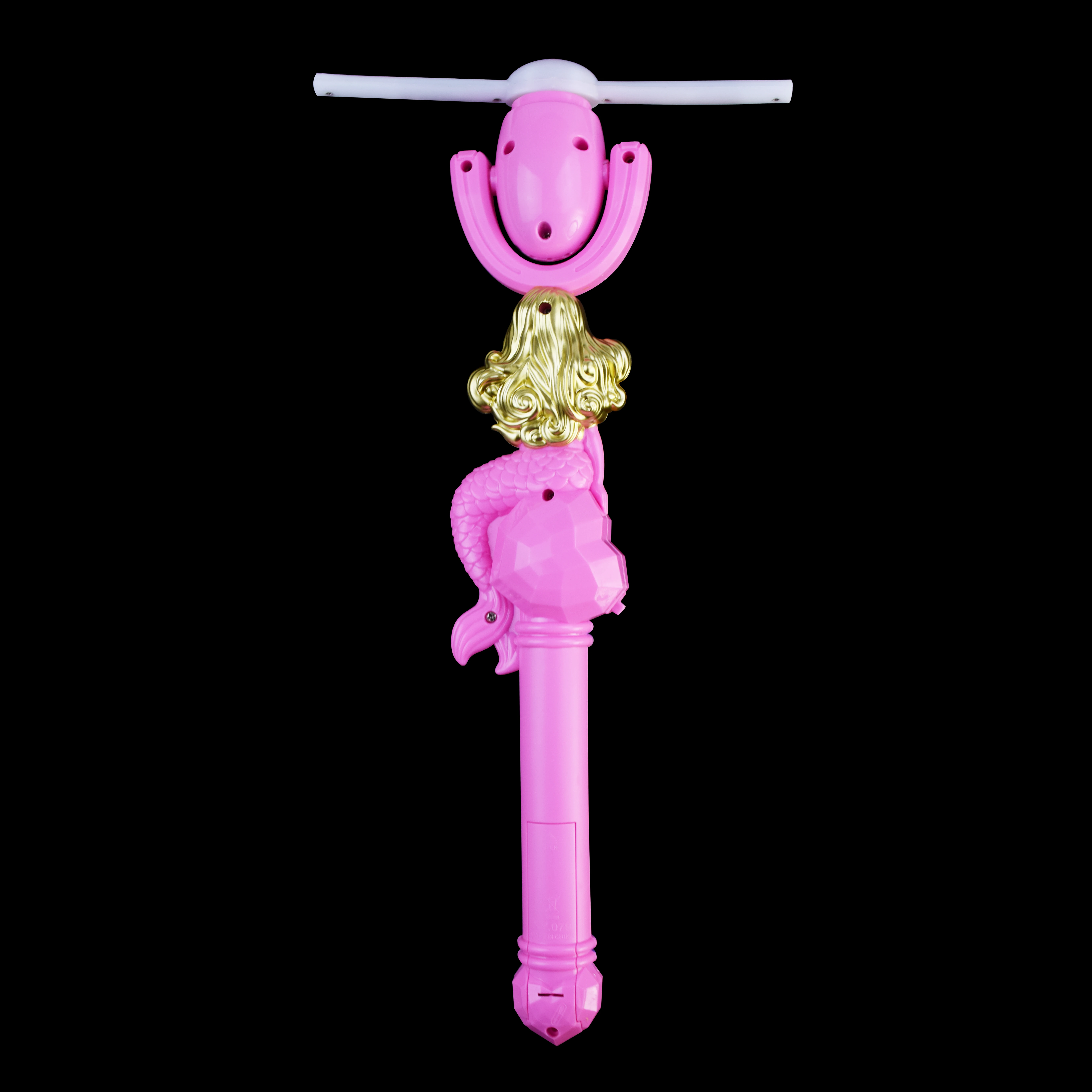 14''LED Light up Spinning Wand Swivel Fan New Party Supplies Light-up Windmill Toys Flashing Mermaid Windmill