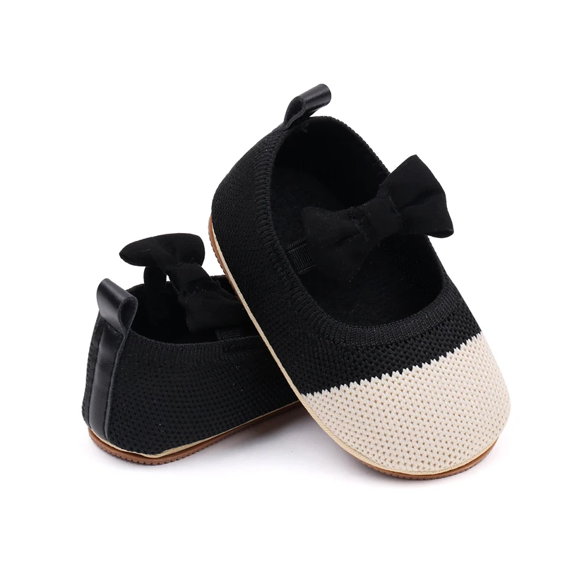 Spring and Autumn Color-matching Mesh Bow Soft Soled Baby Toddler Shoes for Girls supplier