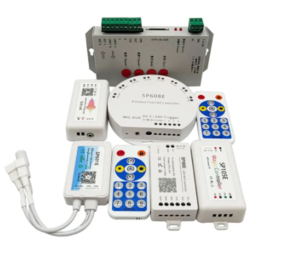 RGB Led Strip Controller WS2812 2812B WS2811 SP107E SP110E SP105E ...